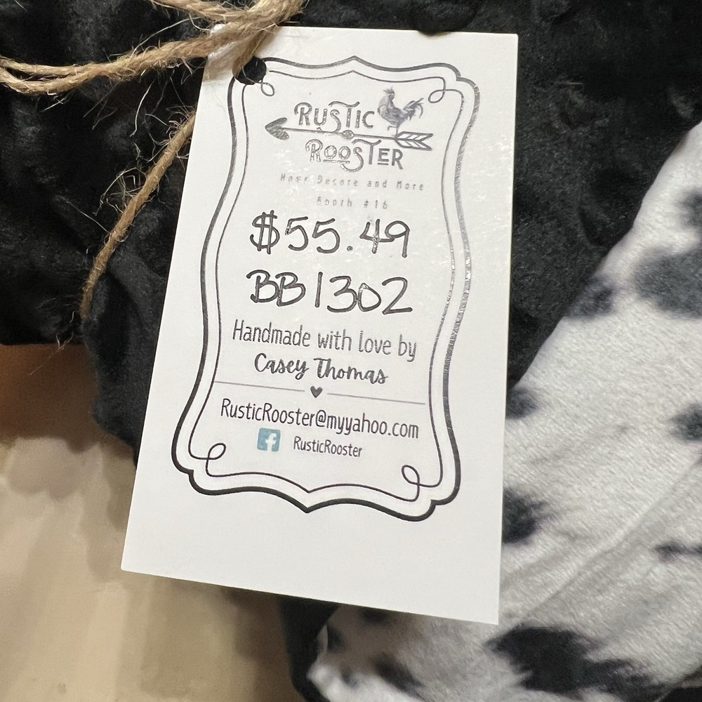 NEW small Blanket Soft Sherpa Reverse Cowboy Western Theme Gift Little Outlaw - Picture 4 of 8